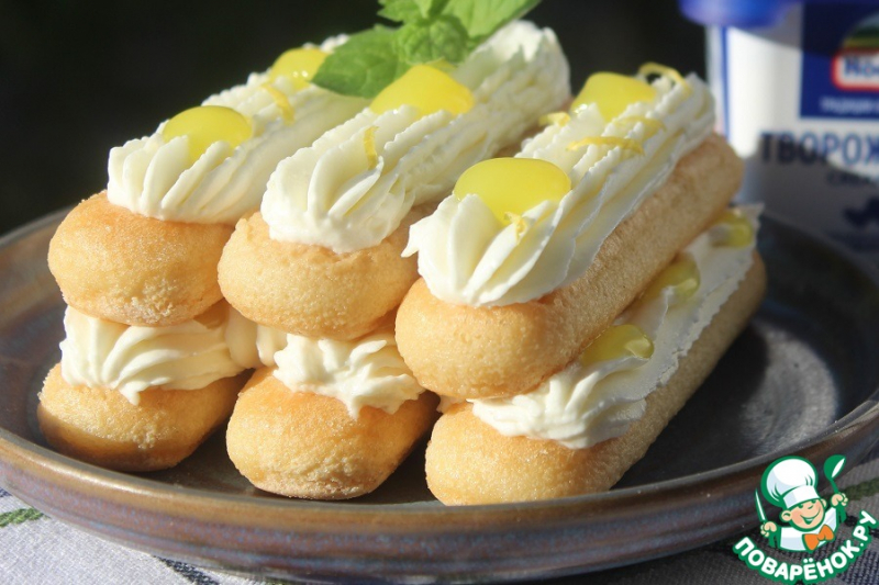 Десерт в стиле тирамису "Лимонный"