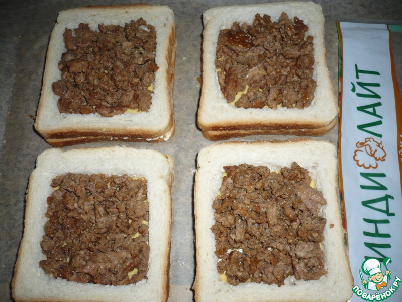 Горячие сэндвичи с фаршем индейки