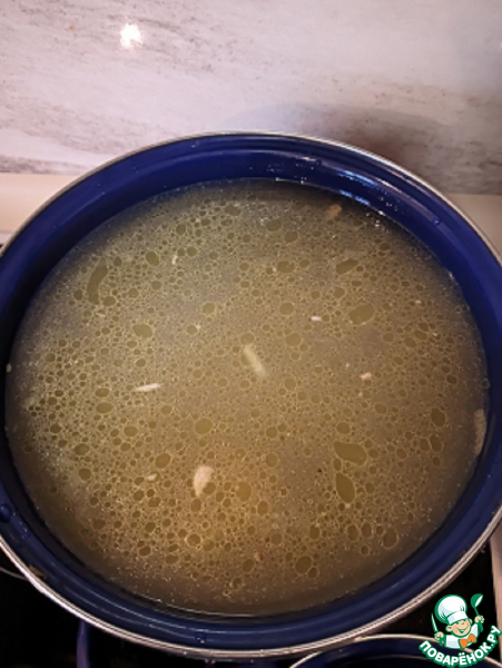 Грибной крем суп с кинзой, по-французски