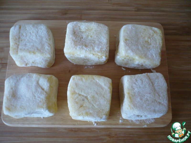 Кубики ветчины и сыра для перекуса