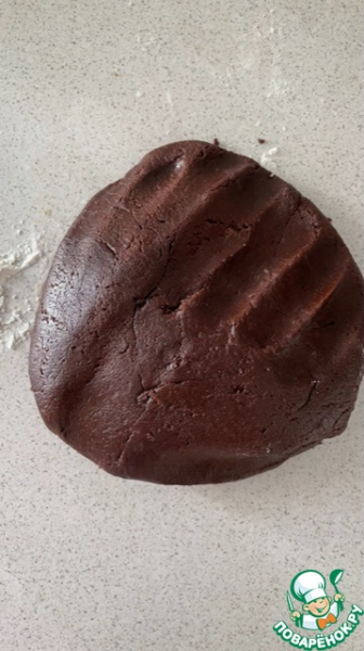 Шоколадное печенье с мягкой начинкой