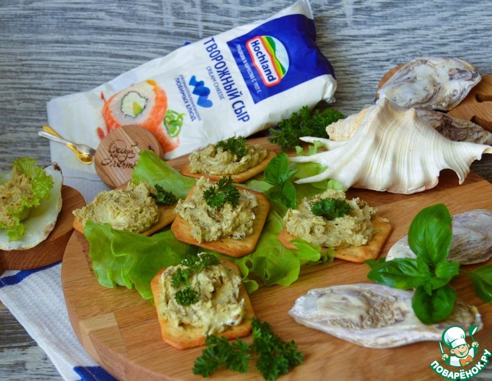 Сырный паштет с морепродуктами