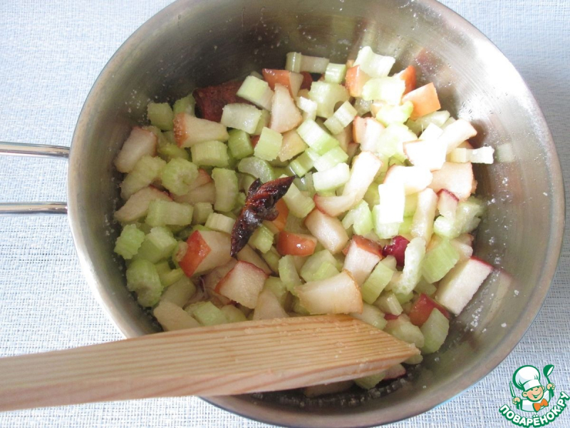 Варенье из черешкового сельдерея с яблоком