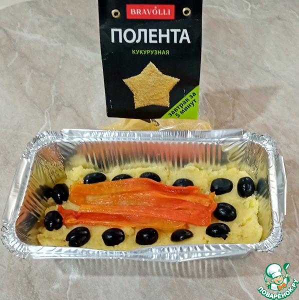 Запеканка с кукурузной полентой